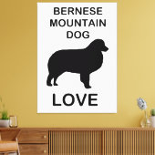 Berner Sennenhond liefde Canvas Afdruk (Insitu (Woonkamer))