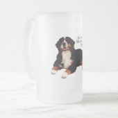Berner Sennenhond Matglas Bierpul (Voorkant links)