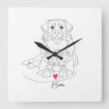 Berner Sennenhond met hartlijn kunst