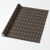 Berner Sennenhond met kerstcadeaus Haard Cadeaupapier (Uitgerold)