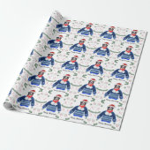 Berner Sennenhond met kersttrui Festive Cadeaupapier (Uitgerold)