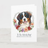 Berner Sennenhond Moederdag Feestdagen Kaart (Voorkant)