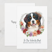 Berner Sennenhond Moederdag Feestdagenkaart (Voorkant / Achterkant)
