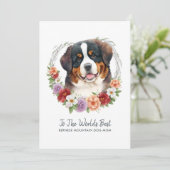Berner Sennenhond Moederdag Feestdagenkaart (Staand voorkant)