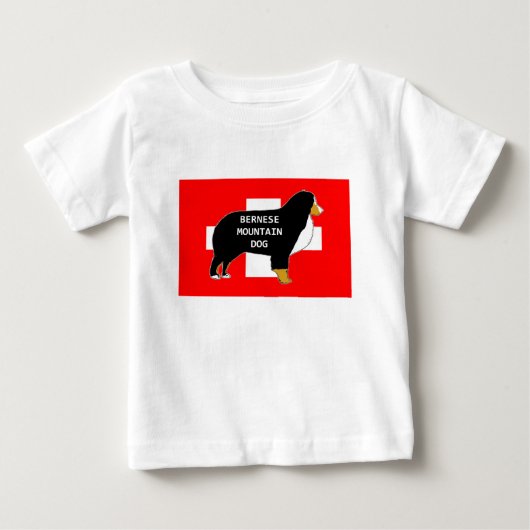 berner sennenhond naam silhouet op vlag tan.p (Voorkant)