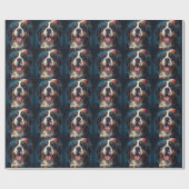 Berner Sennenhond Nieuwjaar Cadeaupapier (Vlak)