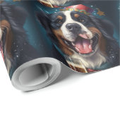 Berner Sennenhond Nieuwjaar Cadeaupapier (Rol Hoek)