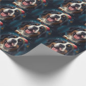 Berner Sennenhond Nieuwjaar Cadeaupapier (Hoek)