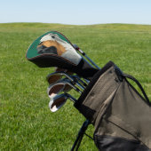Berner Sennenhond op groene achtergrond Golfheadcover (Insitu)