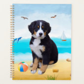 Berner Sennenhond op het Strand Planner (Voorkant)