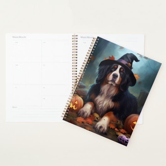 Berner Sennenhond Pompoenen Halloween Griezelen Planner (Display)