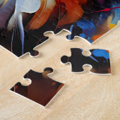 Berner Sennenhond Portret Acryl Art Print Legpuzzel (Zijkant)