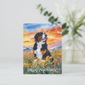 Berner Sennenhond Postcrossing - Briefkaart (Staand voorkant)