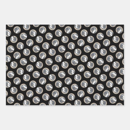 Berner Sennenhond Puppy Schilderen Schattigee Pet Inpakpapier Vel (Voorkant 3)