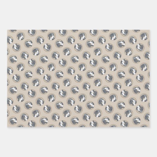 Berner Sennenhond Puppy Schilderen Schattigee Pet  Inpakpapier Vel (Voorkant)