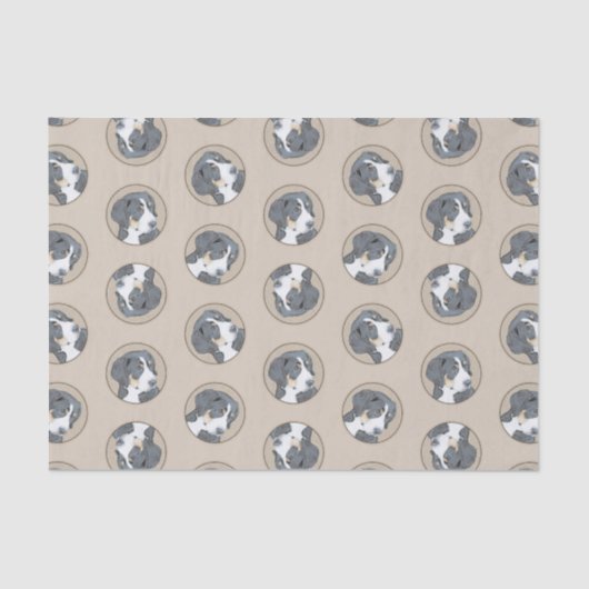 Berner Sennenhond Puppy Schilderen Schattigee Pet Tissuepapier (Voorkant)