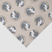 Berner Sennenhond Puppy Schilderen Schattigee Pet Tissuepapier (Detail)