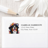 Berner Sennenhond Retouradreslabels Etiket (Insitu)