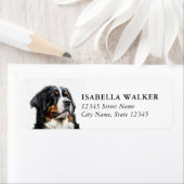 Berner Sennenhond Retouradreslabels Etiket (Insitu)