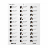 Berner Sennenhond Retouradreslabels Etiket (Full Sheet)