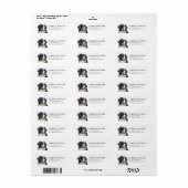 Berner Sennenhond Retouradreslabels Etiket (Full Sheet)