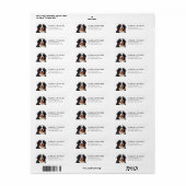 Berner Sennenhond Retouradreslabels Etiket (Full Sheet)