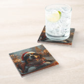 Berner Sennenhond Roller Onderzetter Kerst Glazen Onderzetter (Schuin)