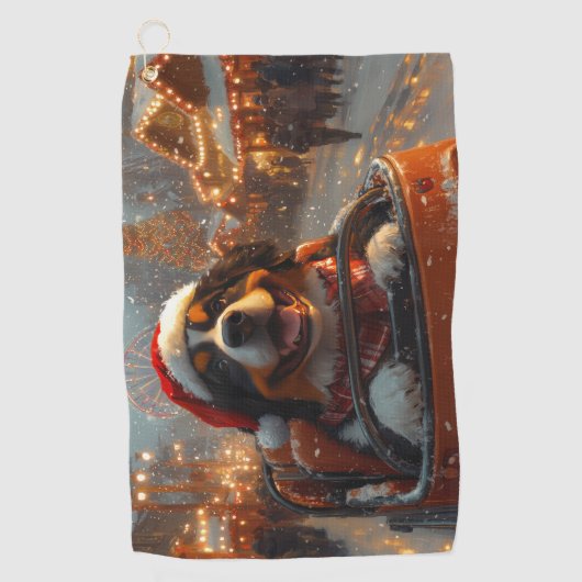 Berner Sennenhond Roller Onderzetter Kerst Golfhanddoek (Voorkant)