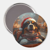 Berner Sennenhond Roller Onderzetter Kerst Magneet (Voorkant / Achterkant)