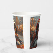 Berner Sennenhond Roller Onderzetter Kerst Papieren Bekers (Rechts)