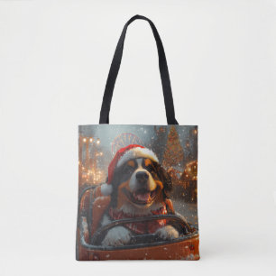 Berner Sennenhond Roller Onderzetter Kerst Tote Bag