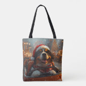 Berner Sennenhond Roller Onderzetter Kerst Tote Bag (Achterkant)