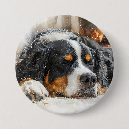 Berner Sennenhond Ronde Button 7,6 Cm