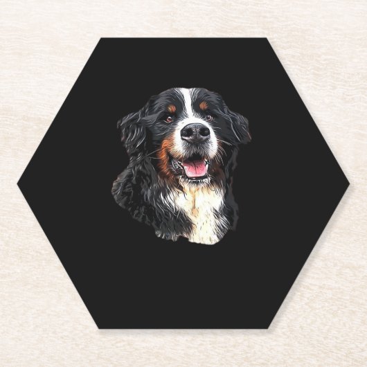 Berner Sennenhond schattigheid! Klassiek T-shirt Kartonnen Onderzetters (Voorkant)
