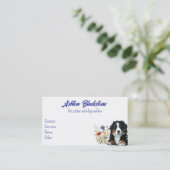 Berner Sennenhond Sitter Visitekaartjes Contactkaartje (Staand voorkant)