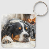 Berner Sennenhond Sleutelhanger (Achterkant)
