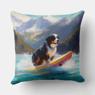 Berner Sennenhond Strand Surfen Schilderen Kussen