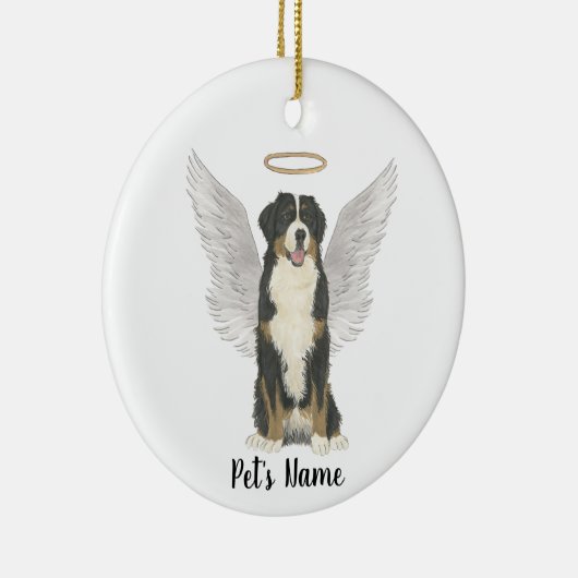 Berner Sennenhond Sympathie Herdenking Keramisch Ornament (Rechts)