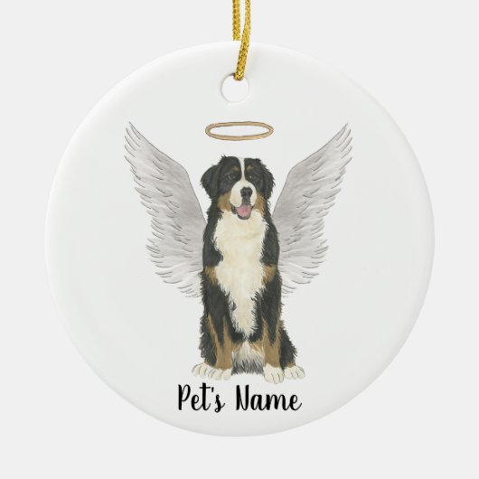 Berner Sennenhond Sympathie Herdenking Keramisch Ornament (Voorkant)