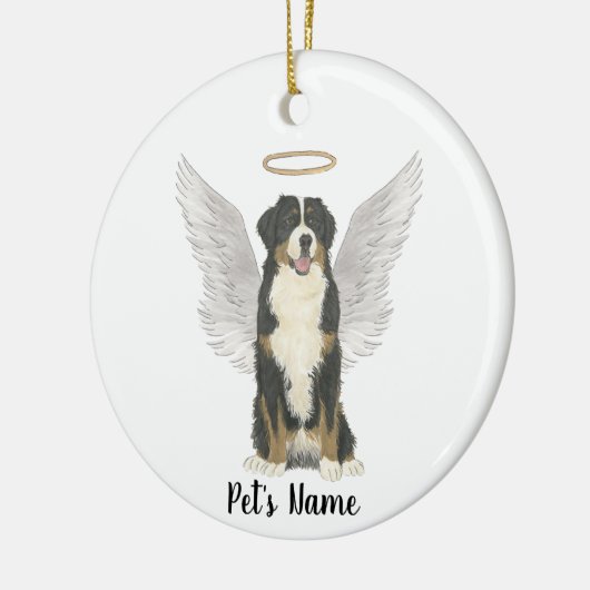 Berner Sennenhond Sympathie Herdenking Keramisch Ornament (Links)