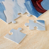 Berner Sennenhond Trekt Kerstslee Hat Legpuzzel (Zijkant)