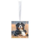 Berner Sennenhond Twee foto kerstvakantie Decoratie (Rechts)