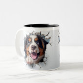 Berner Sennenhond Tweekleurige Koffiemok (Voorkant links)