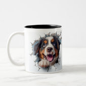 Berner Sennenhond Tweekleurige Koffiemok (Links)