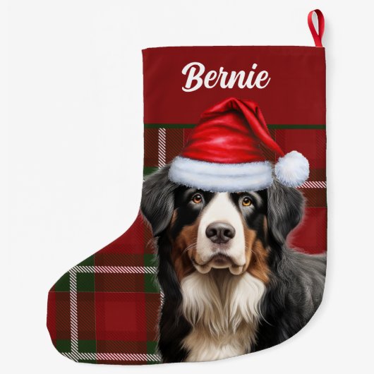 Berner Sennenhond vakantie gespeeld met de naam va Grote Kerstsok (Achterkant)