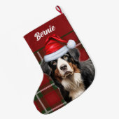 Berner Sennenhond vakantie gespeeld met de naam va Grote Kerstsok (Achterkant (Hangend))