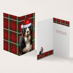 Berner Sennenhond Vakantie Plaid Kerst Kaart