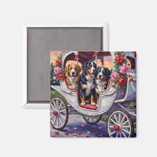 Berner Sennenhond Valentijnsdag Magneet