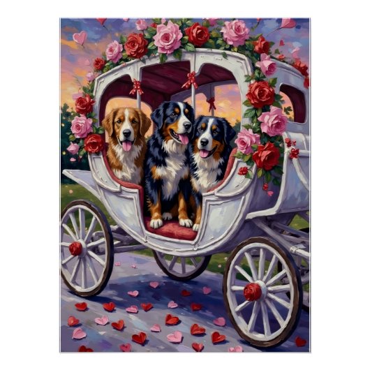 Berner Sennenhond Valentijnsdag Perfect Poster (Voorkant)