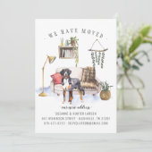 Berner Sennenhond | Verhuisbericht Aankondiging (Staand voorkant)